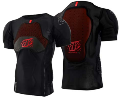 Camisa de Protección Manga Corta Troy Lee Designs Stage Ghost D3O Black